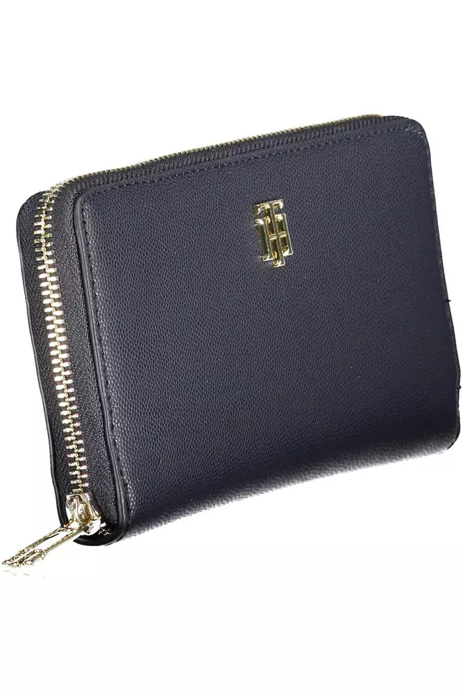 Blue Polyethylene Women Wallet - GLAMHUB BOUTIQUE 