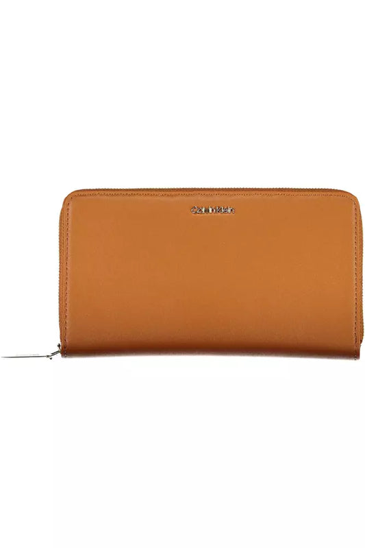 Brown Polyethylene Women Wallet - GLAMHUB BOUTIQUE 