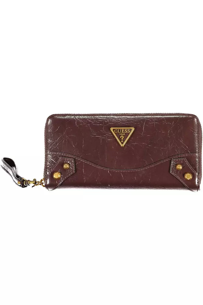 Brown Polyethylene Women Wallet - GLAMHUB BOUTIQUE 