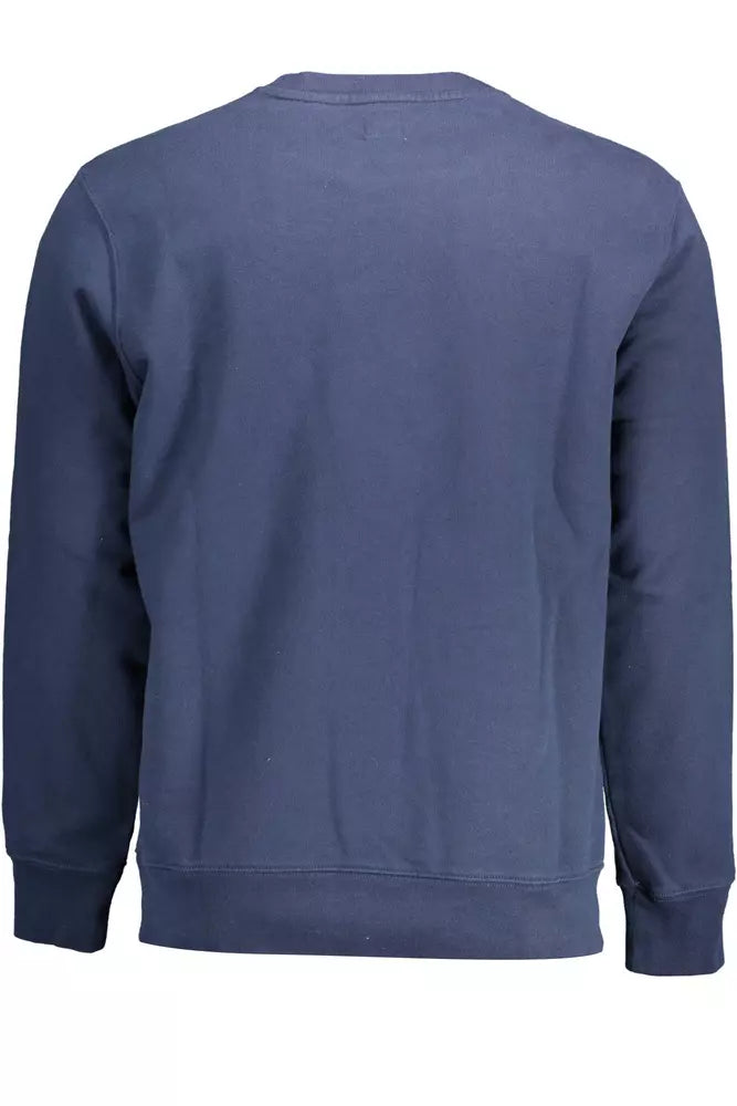 Blue Cotton Men Sweater - GLAMHUB BOUTIQUE 