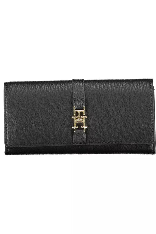 Black Polyethylene Women Wallet - GLAMHUB BOUTIQUE 