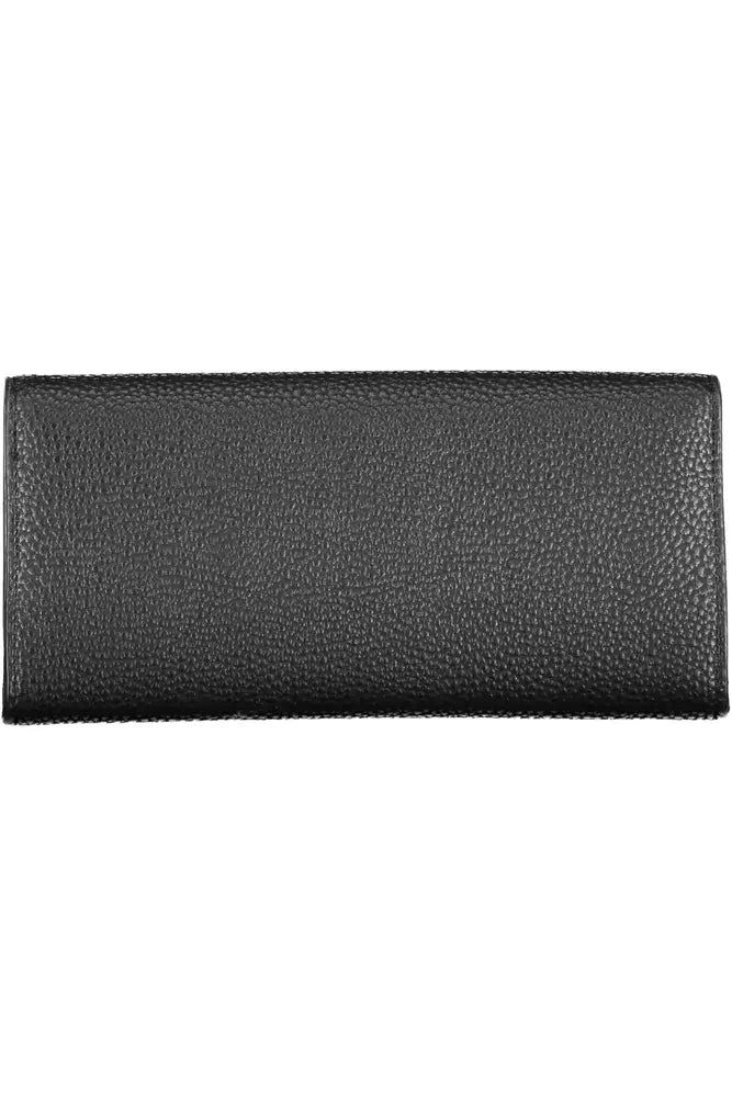 Black Polyethylene Women Wallet - GLAMHUB BOUTIQUE 