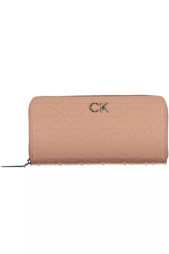 Pink Polyester Women Wallet - GLAMHUB BOUTIQUE 