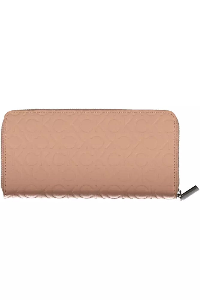 Pink Polyester Women Wallet - GLAMHUB BOUTIQUE 