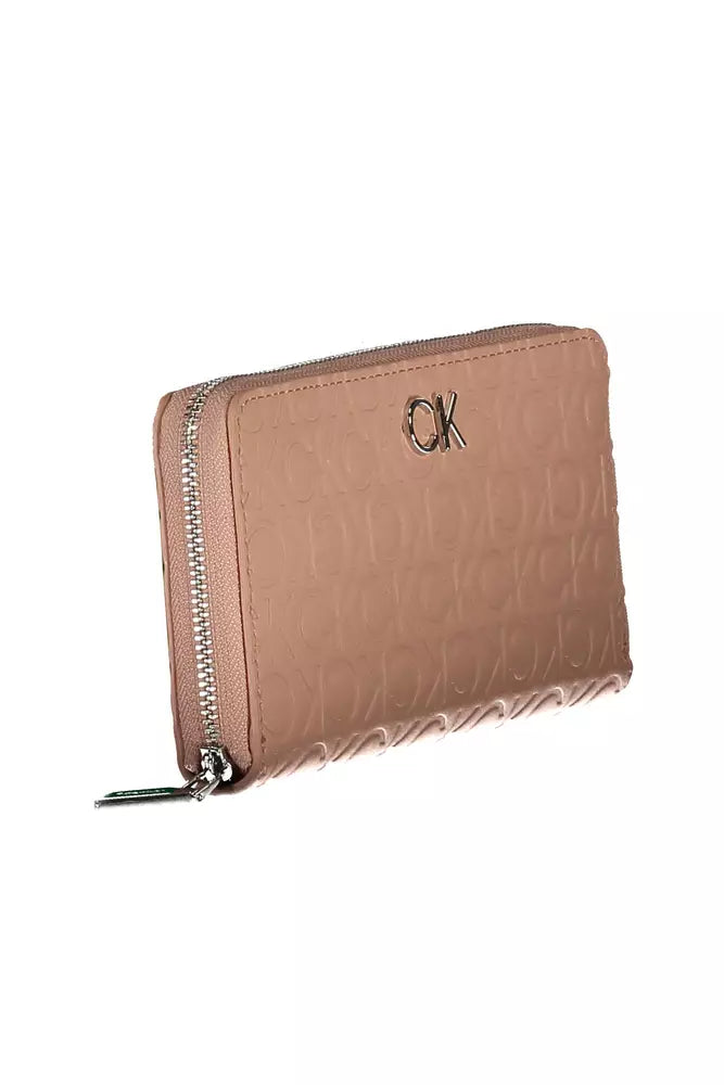 Pink Polyester Women Wallet - GLAMHUB BOUTIQUE 