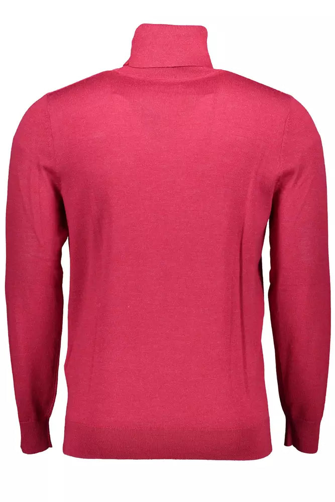 Red Wool Men Sweater - GlamHub Luxury and Icon Brand Clothing