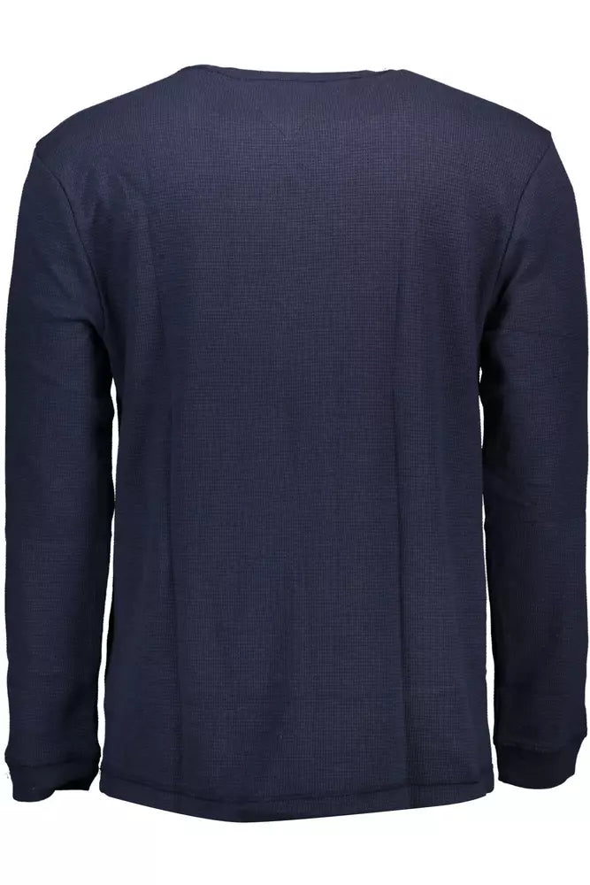 Blue Cotton Men Sweater - GLAMHUB BOUTIQUE 