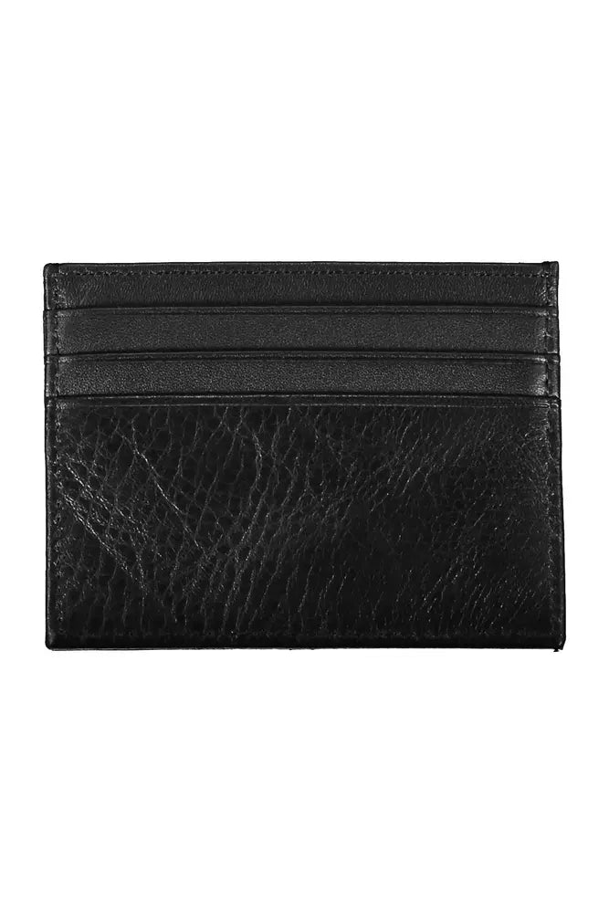 Black Leather Men Wallet - GLAMHUB BOUTIQUE 