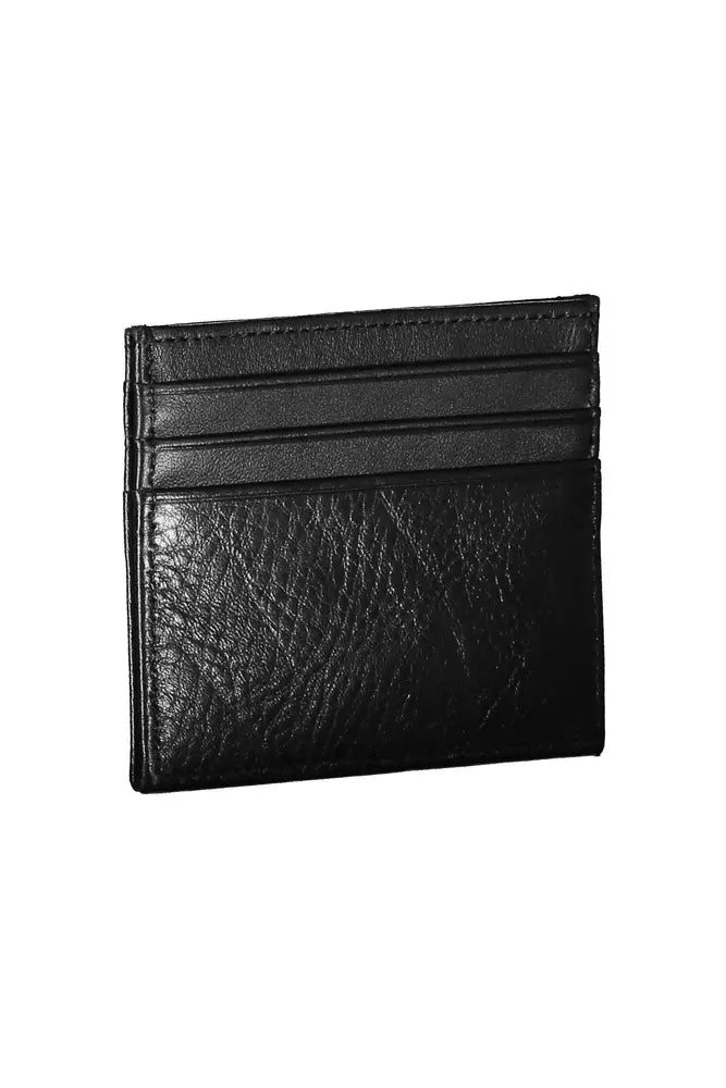 Black Leather Men Wallet - GLAMHUB BOUTIQUE 