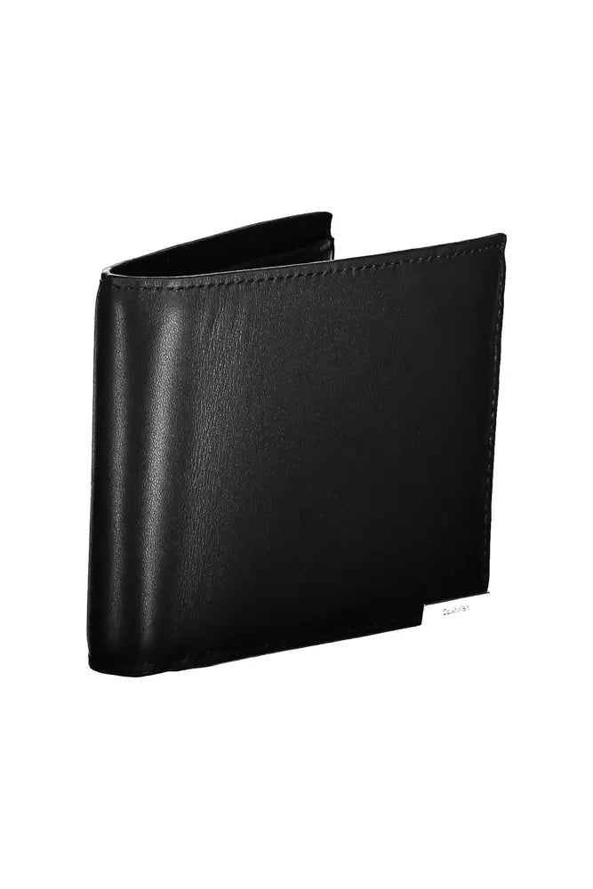 Black Leather Men Wallet - GLAMHUB BOUTIQUE 