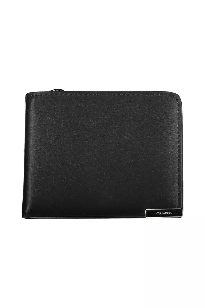 Black Polyethylene Men Wallet - GLAMHUB BOUTIQUE 