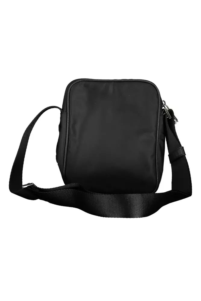 Black Polyester Men Shoulder Bag - GLAMHUB BOUTIQUE 