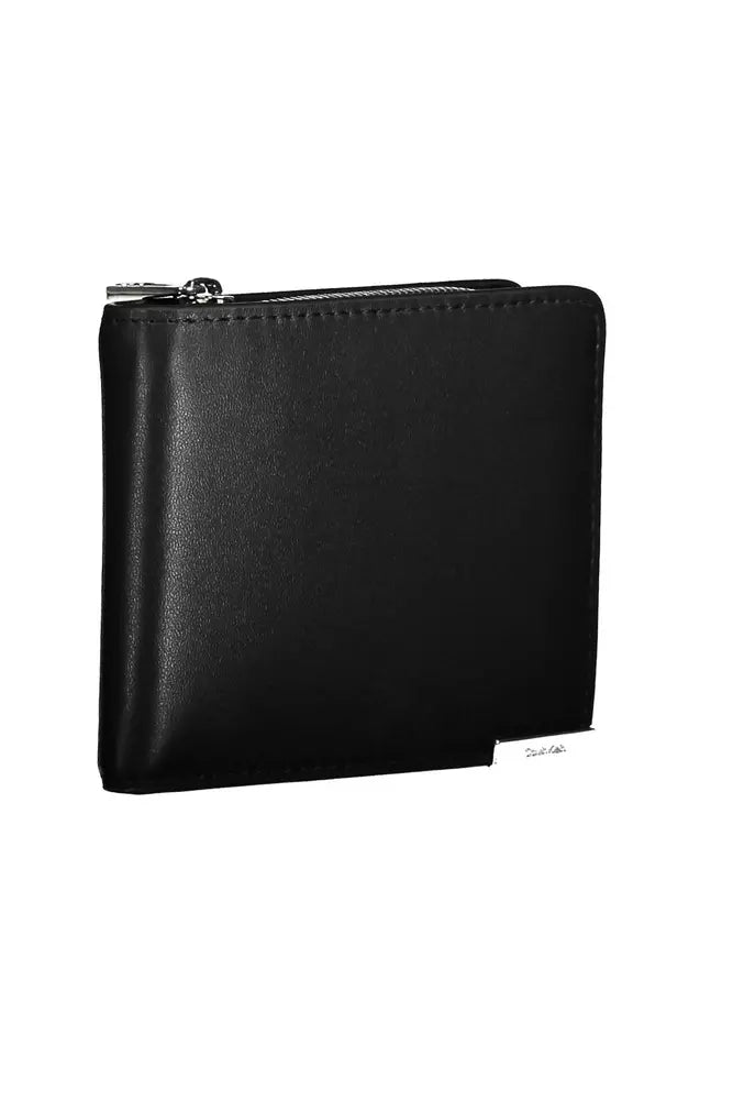 Black Polyethylene Men Wallet - GLAMHUB BOUTIQUE 