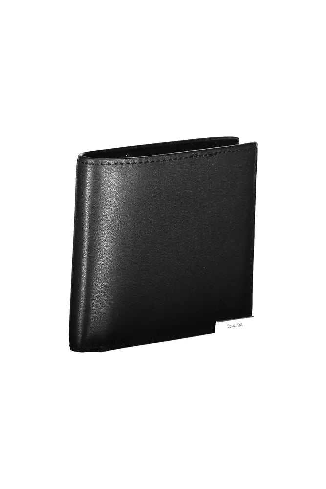 Black Polyethylene Men Wallet - GLAMHUB BOUTIQUE 