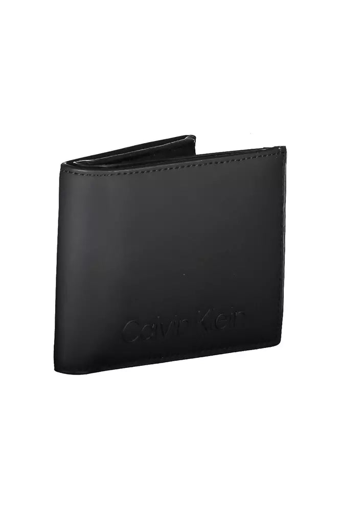 Black Polyester Men Wallet - GLAMHUB BOUTIQUE 