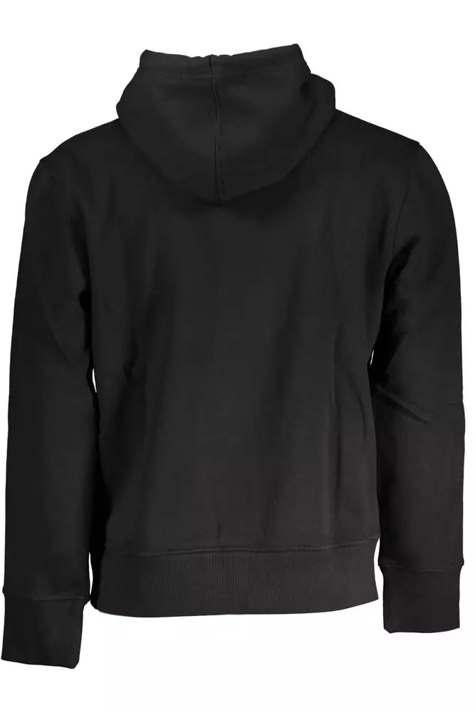 Black Cotton Men Sweater - GLAMHUB BOUTIQUE 