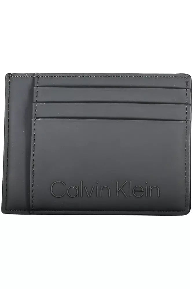 Black Polyester Men Wallet - GLAMHUB BOUTIQUE 