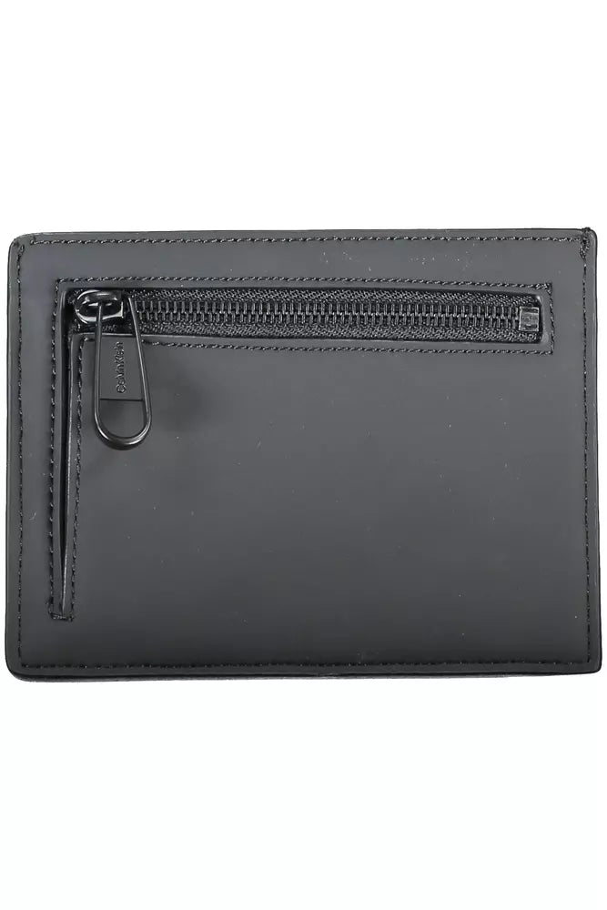 Black Polyester Men Wallet - GLAMHUB BOUTIQUE 