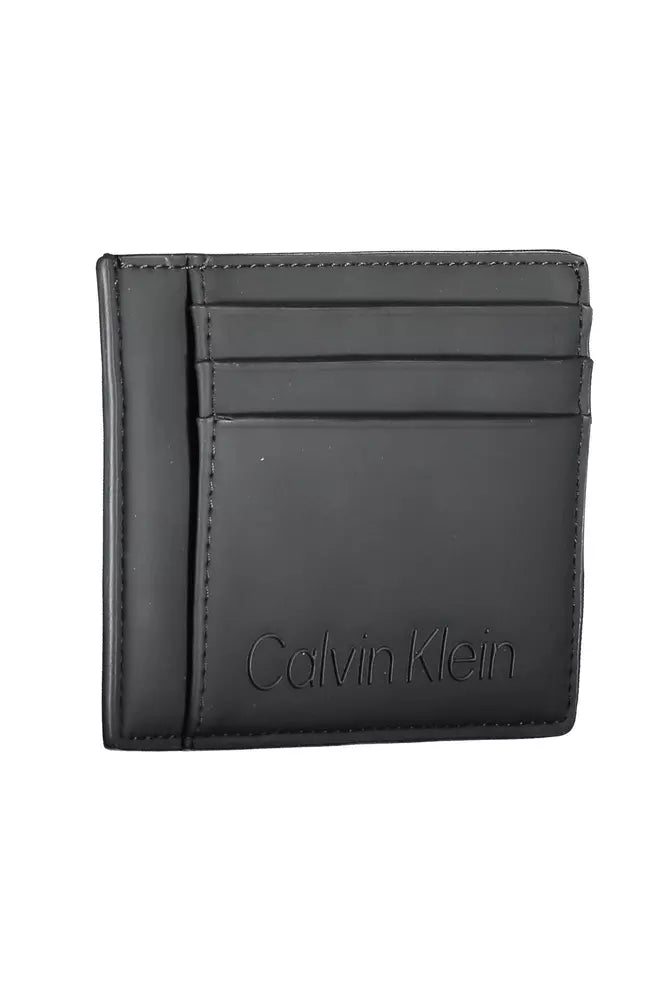 Black Polyester Men Wallet - GLAMHUB BOUTIQUE 