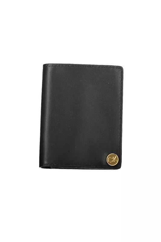 Black Leather Men Wallet - GLAMHUB BOUTIQUE 