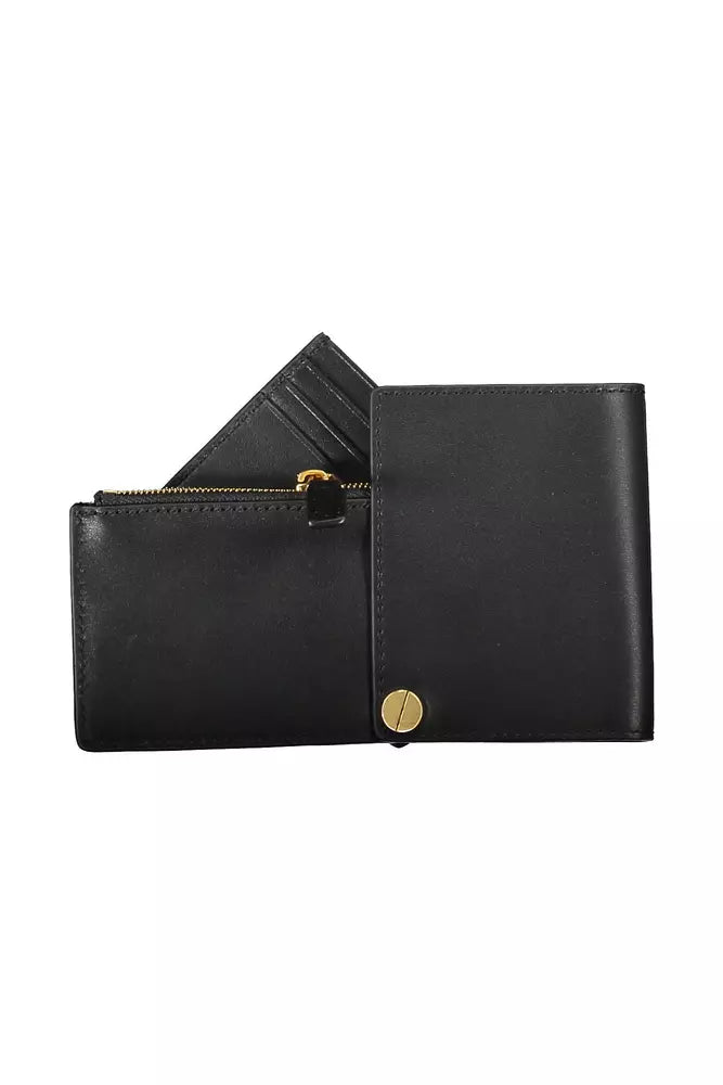 Black Leather Men Wallet - GLAMHUB BOUTIQUE 