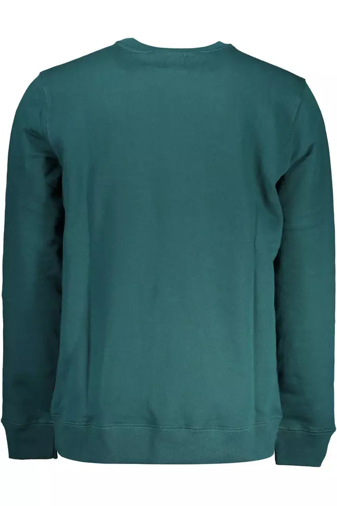 Green Cotton Men Sweater - GlamHub Luxury and Icon Brand Clothing