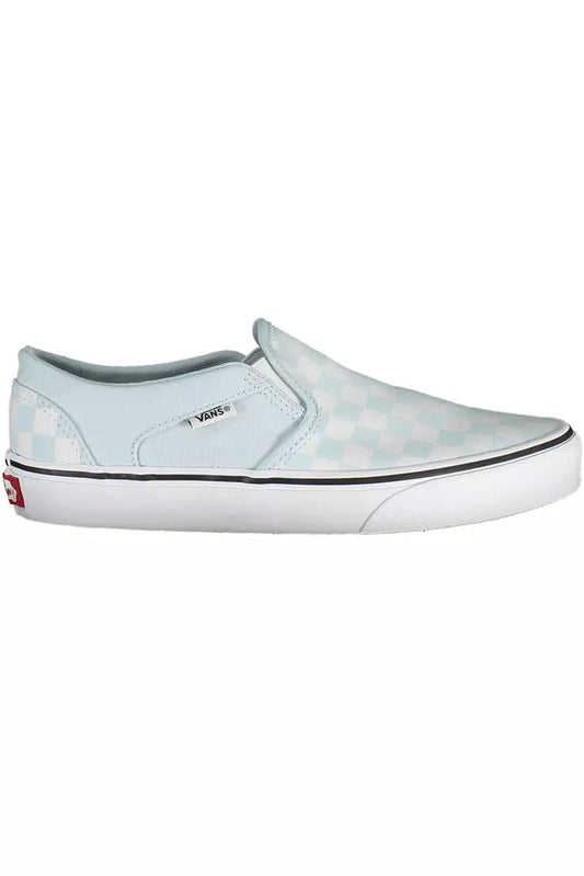 Light Blue Polyester Women Sneaker - GlamHub Luxury and Icon Brand Clothing