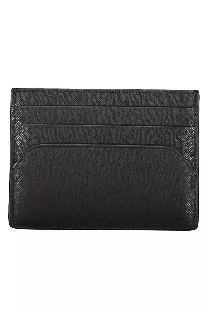 Black Leather Men Wallet - GLAMHUB BOUTIQUE 