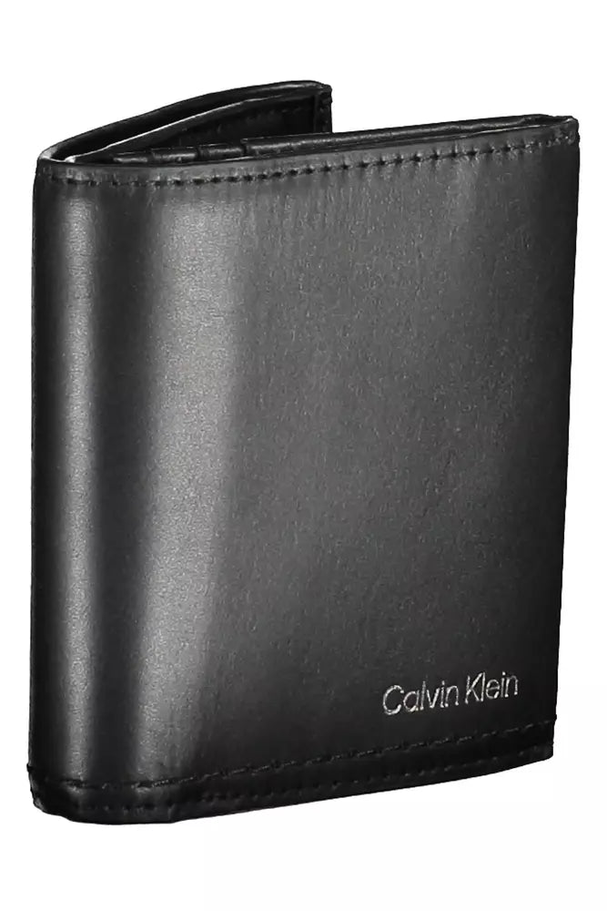 Black Leather Men Wallet - GLAMHUB BOUTIQUE 