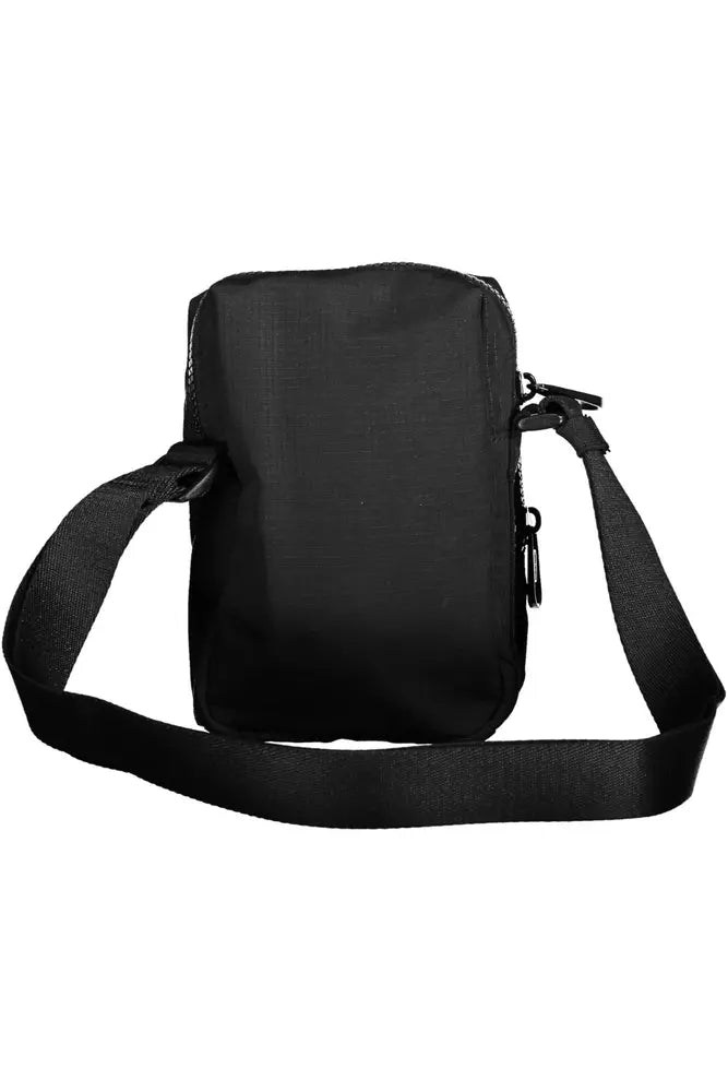 Black Nylon Men Shoulder Bag - GLAMHUB BOUTIQUE 