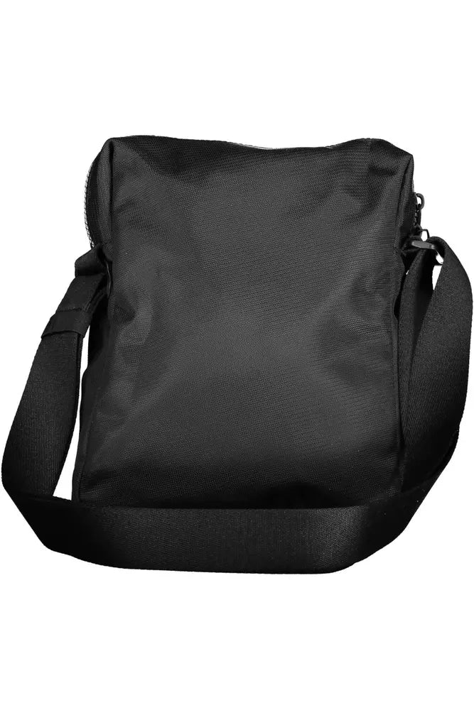 "Black Polyester Mens Shoulder Bag" - GLAMHUB BOUTIQUE 