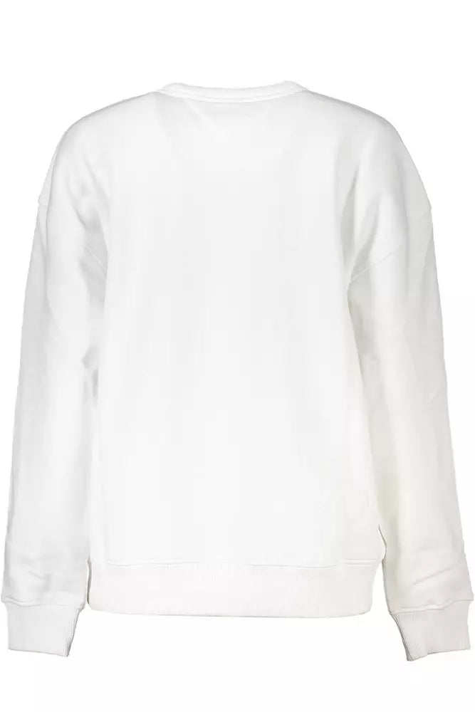 White Cotton Women Sweater - GLAMHUB BOUTIQUE 