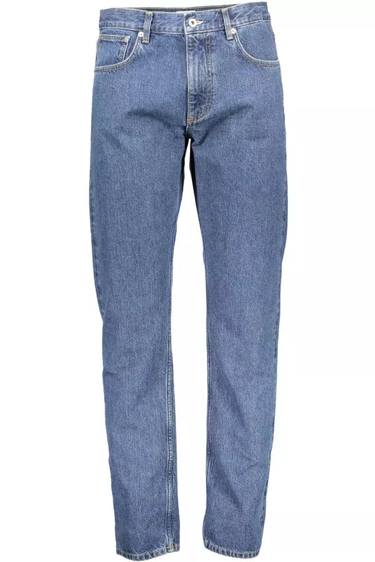 Blue Cotton Men Jeans - GlamHub Luxury and Icon Brand Clothing