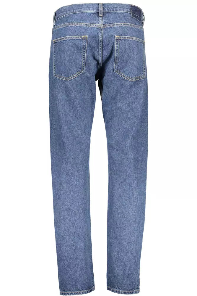 Blue Cotton Men Jeans - GlamHub Luxury and Icon Brand Clothing