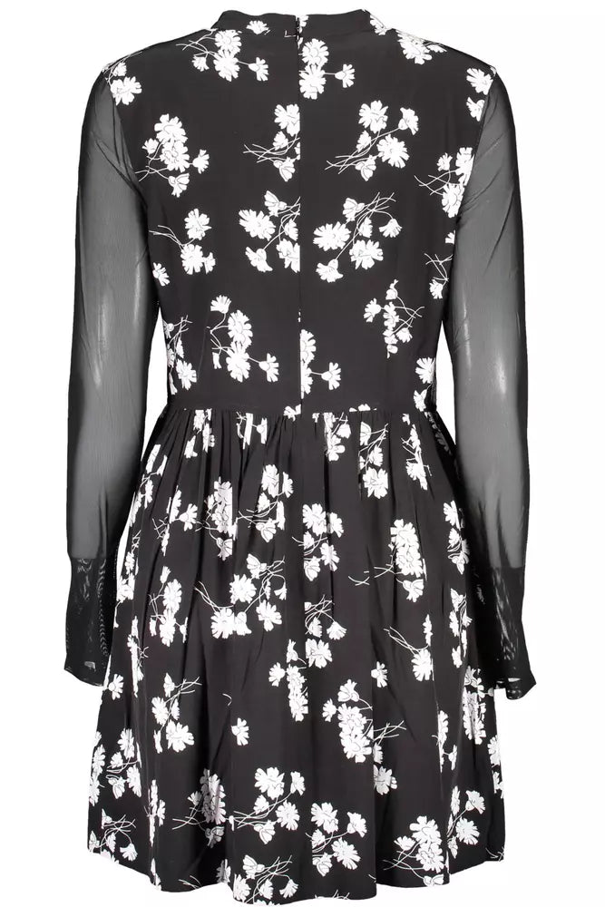 Black Viscose Women Dress - GLAMHUB BOUTIQUE 