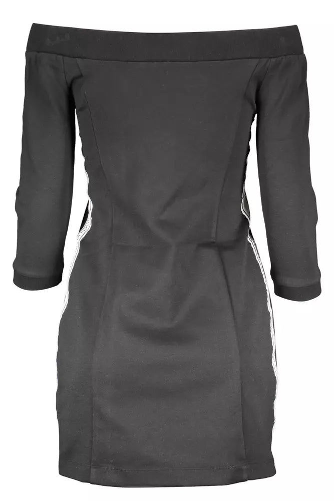 Black Polyester Women Dress - GLAMHUB BOUTIQUE 