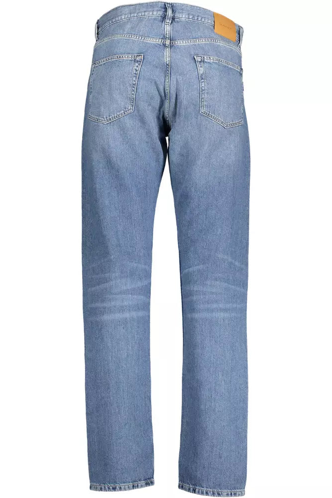 Blue Cotton Mens Jeans - GlamHub Luxury and Icon Brand Clothing