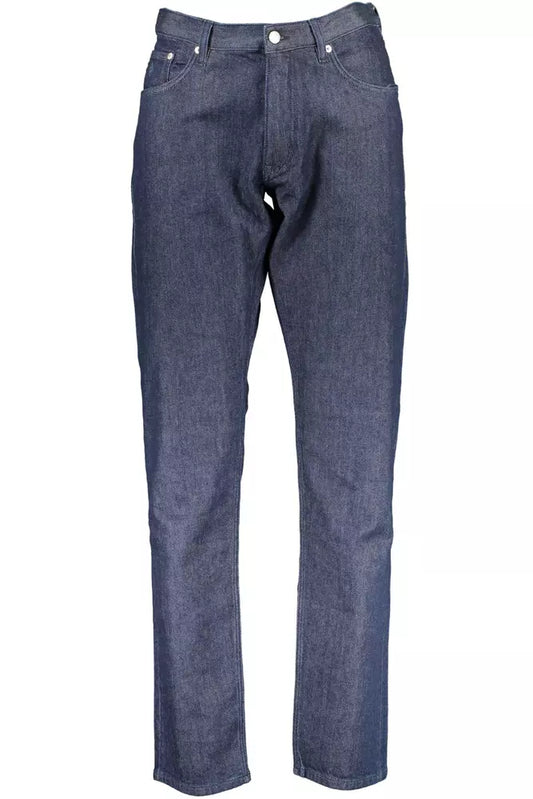 Blue Cotton Men Jeans - GlamHub Luxury and Icon Brand Clothing