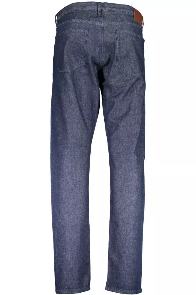 Blue Cotton Men Jeans - GlamHub Luxury and Icon Brand Clothing