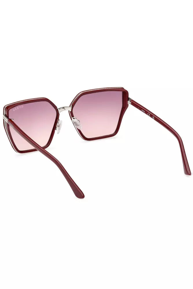 Red Injected Women Sunglass - GLAMHUB BOUTIQUE 