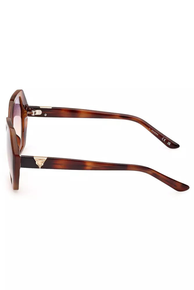 Brown Injected Plastic Women Sunglasses - GLAMHUB BOUTIQUE 