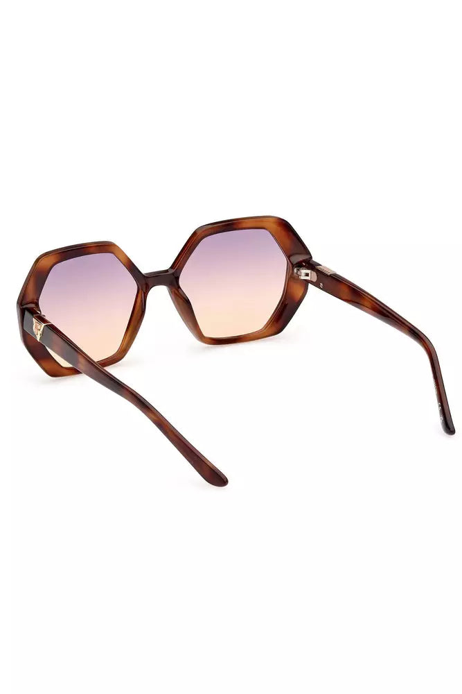 Brown Injected Plastic Women Sunglasses - GLAMHUB BOUTIQUE 