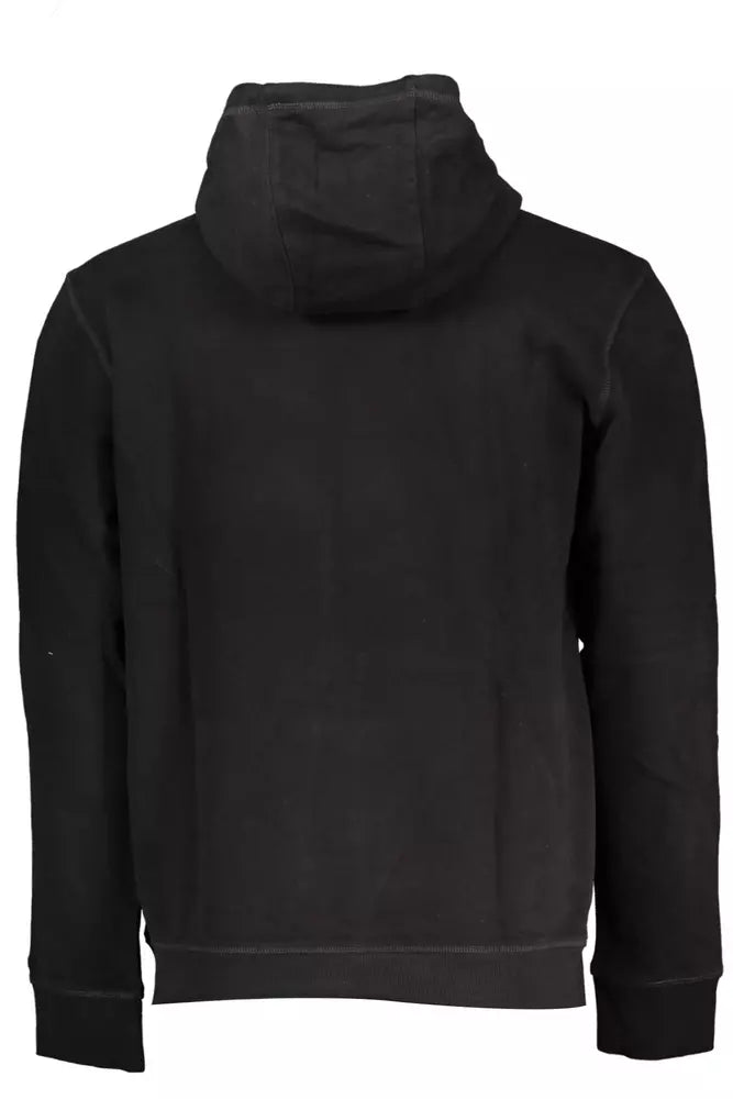 Black Cotton Men Sweater - GLAMHUB BOUTIQUE 