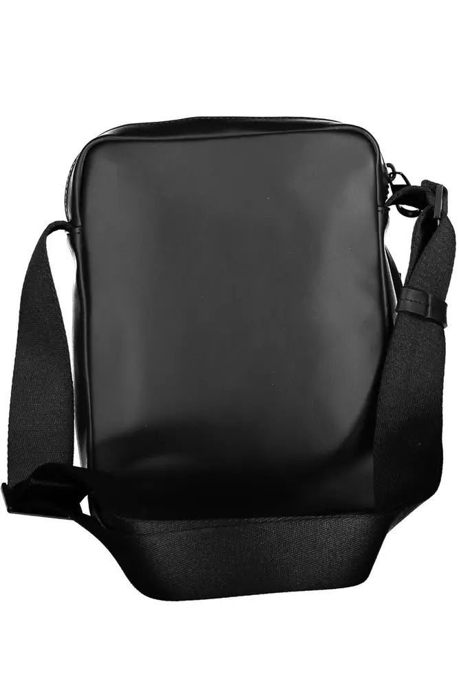 Black Polyester Men Shoulder Bag - GLAMHUB BOUTIQUE 