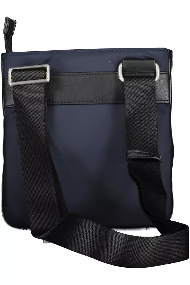 Blue Polyester Men Shoulder Bag - GLAMHUB BOUTIQUE 