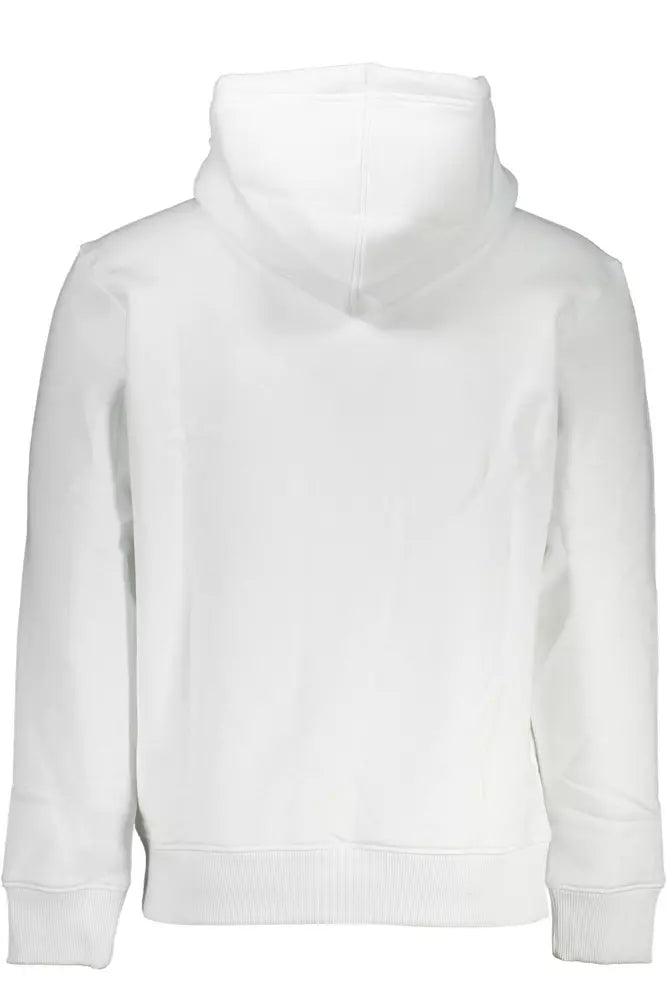 White Cotton Men Sweater - GLAMHUB BOUTIQUE 