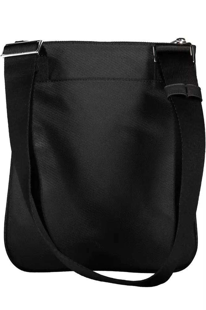 Black Polyester Men Shoulder Bag - GLAMHUB BOUTIQUE 