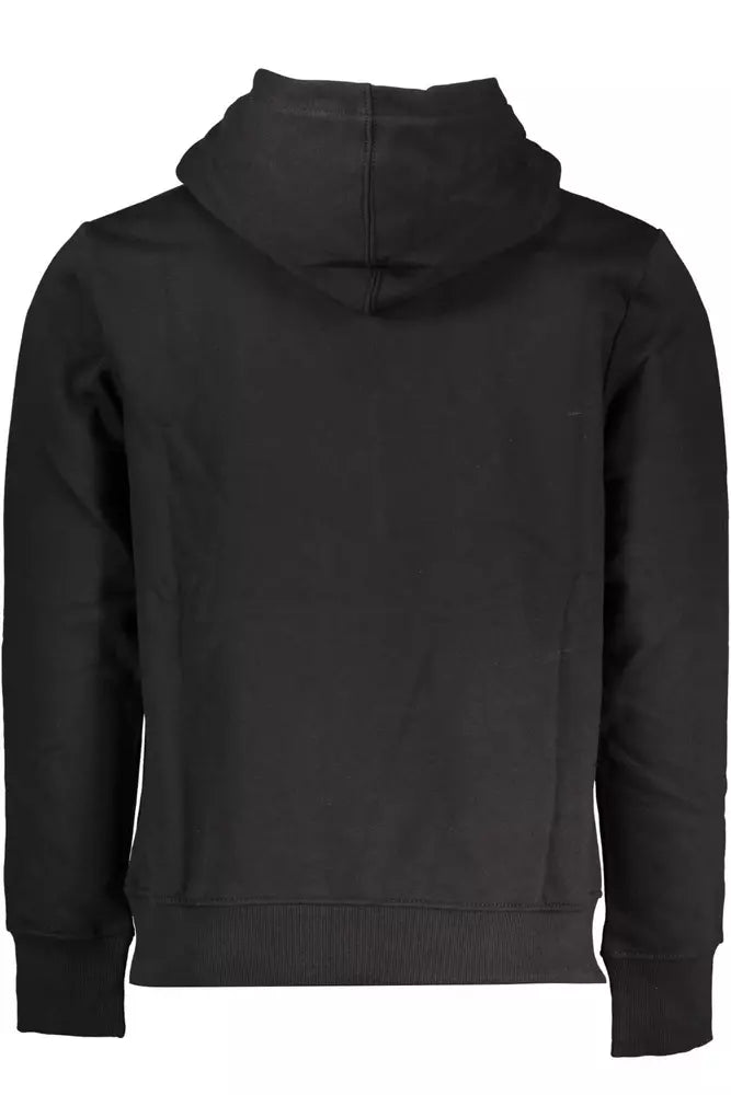 Black Cotton Men Sweater - GLAMHUB BOUTIQUE 