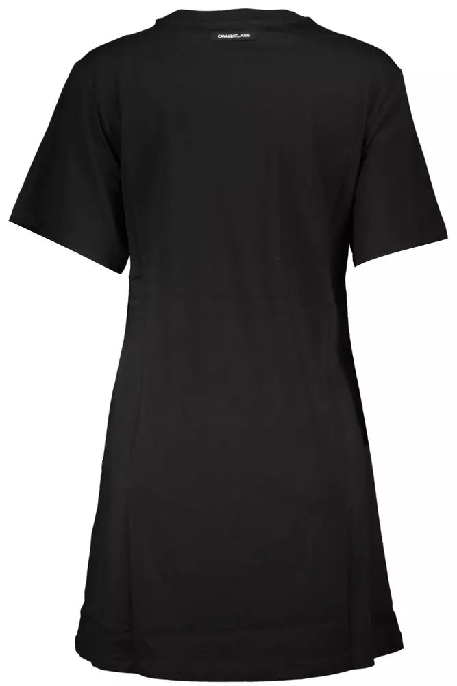 Black Cotton Women Dress - GlamHub Luxury and Icon Brand Clothing