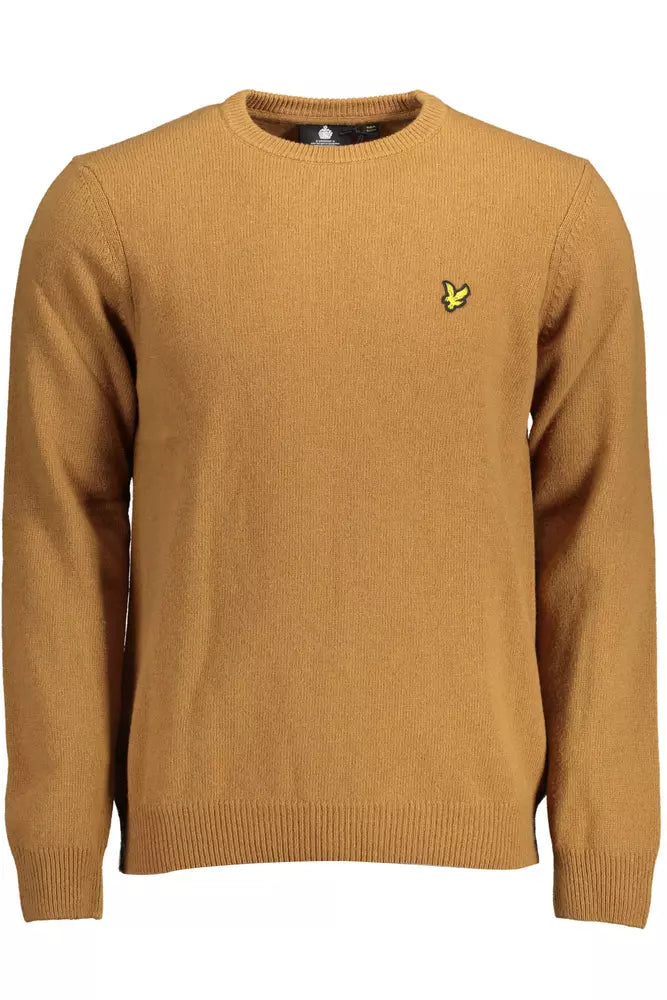 Brown Wool Men Sweater - GlamHub Luxury and Icon Brand Clothing